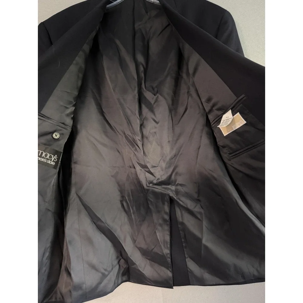 Michael Michael Kors Blazer Sport Coat Mens 38S Blue 100% Wool Macy's Jacket